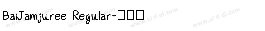 BaiJamjuree Regular字体转换